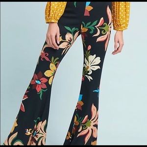 Farm Rio Anthropologie Flare Pants